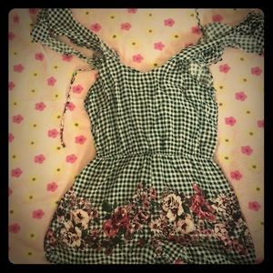 Checkered Romper